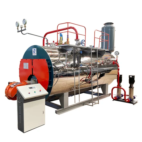 Caldera de vapor de gasóleo de 15 ton/h con intercambiador de calor para planta de EPS